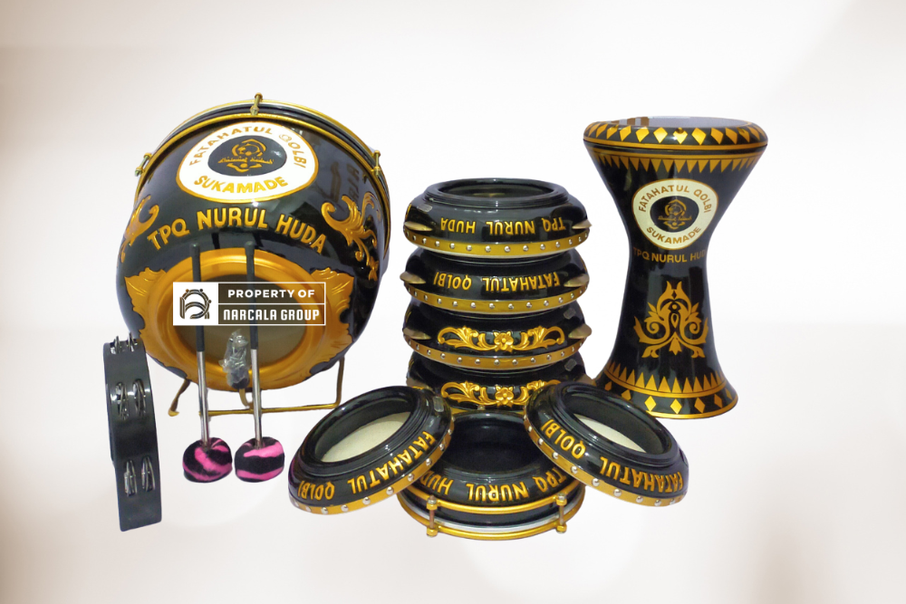 Alat Hadroh Lengkap Versi Ukiran Berkualitas Produksi Jepara